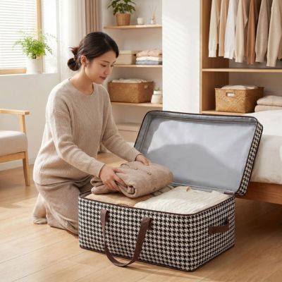 femme range vetement sac de rangement vetement polyvalent