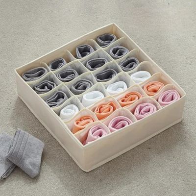 organisateur de tiroir beige chaussettes
