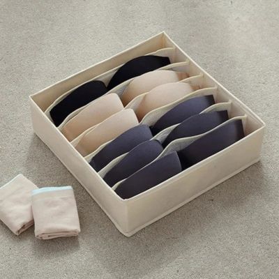 organisateur de tiroir beige soutien-gorge