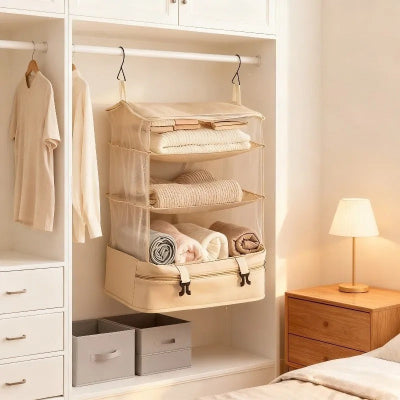 organisateurs de bagages suspendus penderie