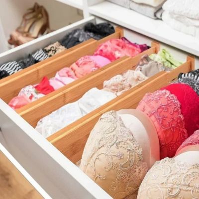 organisation de tiroir 4 compartiments chaussettes culottes soutiens-gorge