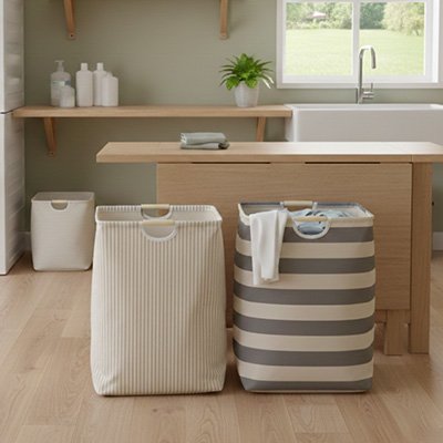 panier a linge unit et rayé buanderie