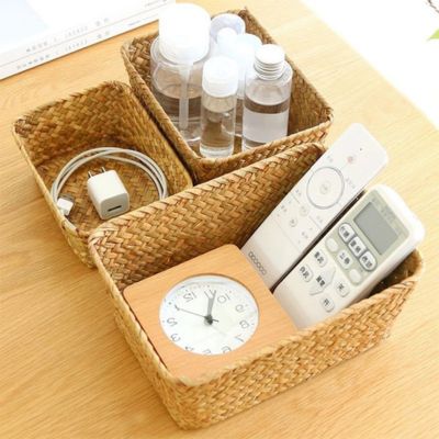 panier de rangement chargeur portable télécommande réveil produit cosmétique