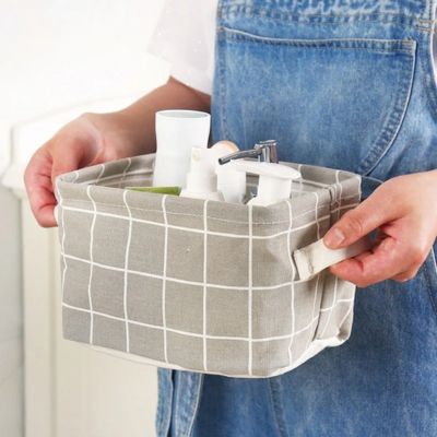 panier de rangement tissu imperméable pratique salle de bain