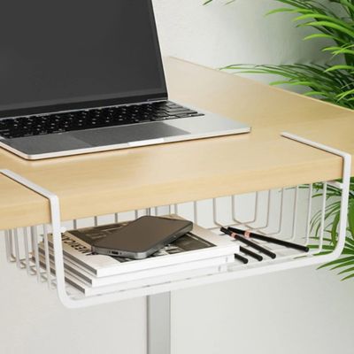 panier rangement sous bureau crée instantanément un rangement pour fourniture