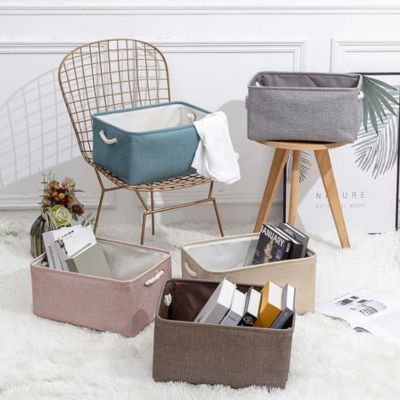 paniers de rangement pose chaise tabouret range livres linges