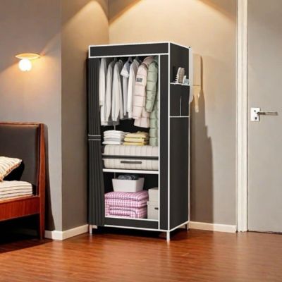 penderie tissu polyvalent idéale pour vêtements sacs et chaussures
