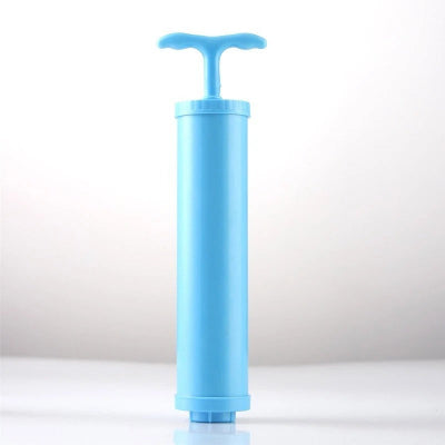 pompe a air bleu en plastique extraction air