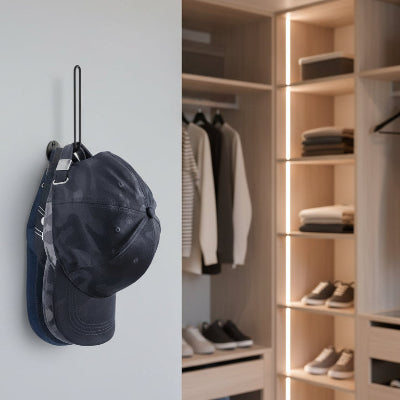 porte casquette mural dressing
