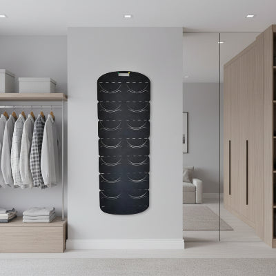 porte casquette mural noir grand modèle dans dressing