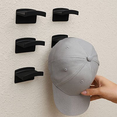 porte casquette noir fixe au mur accroche casquette