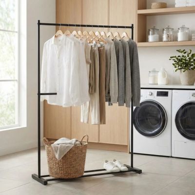 porte vetement chemises pantalons chaussure buanderie