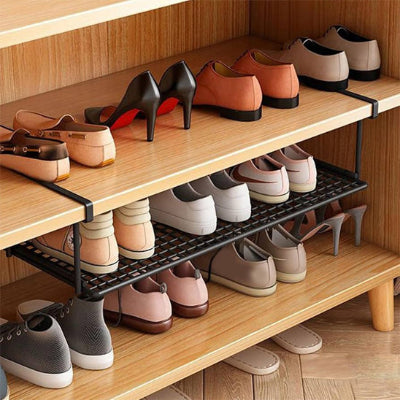 rangement chaussure optimise armoire création étagère supplémentaire