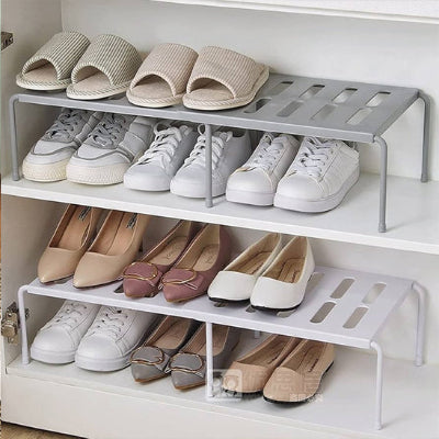 rangement chaussure télescopique rangement 2 niveaux rendu propre visibilité clair