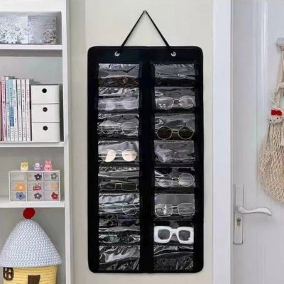 rangement lunette universel noir suspendu mur chambre