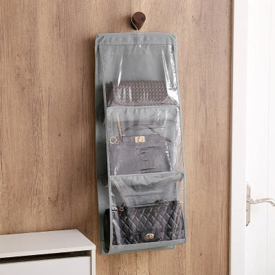 rangement pour sacs a main suspendu