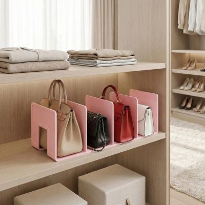 rangement sac à main dressing rose