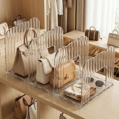 rangement sac à main posé étagère dressing