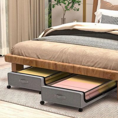 rangement sous lit comment optimiser les petits espaces 