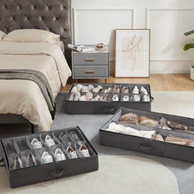 rangement sous lit range chaussures baskets