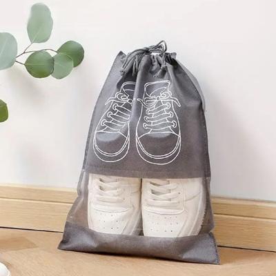sac à chaussure gris