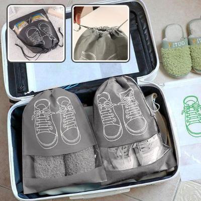 sac à chaussures pratique pour faire son sac de voyage lien serrage