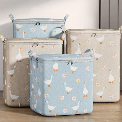 sac de rangement 140L 180L bleu beige chambre