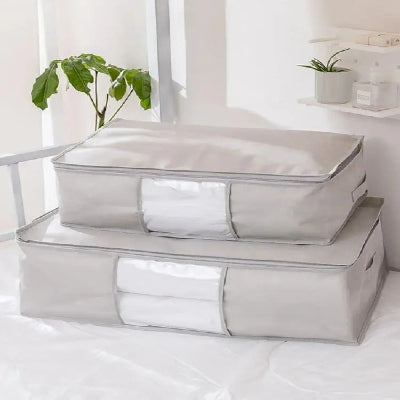 sac de rangement pour couette table lit étagère empilé