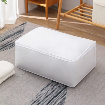 sac de rangement pour vêtement blanc taille m