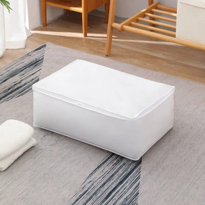 sac de rangement pour vêtement blanc taille s