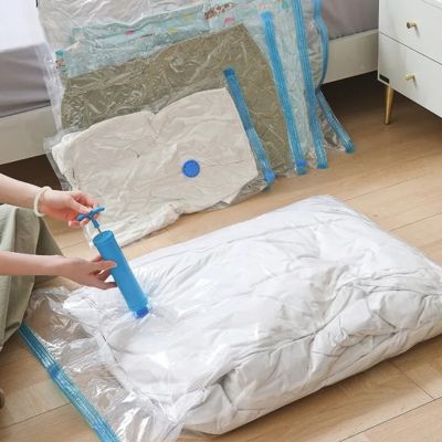 sac de rangement sous vide pour vêtement d'hiver réduit volume habit