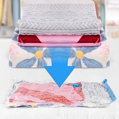 sac sous vide aplati avec pompe a air gain place