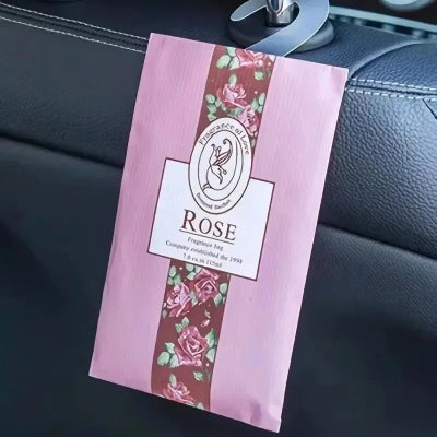 sachet parfum dressing senteur rose siege auto