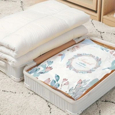 sacs pour vêtements sous vide dans valise
