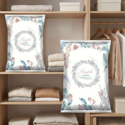 sacs pour vêtements sous vide se rangent facilement étagère dressing