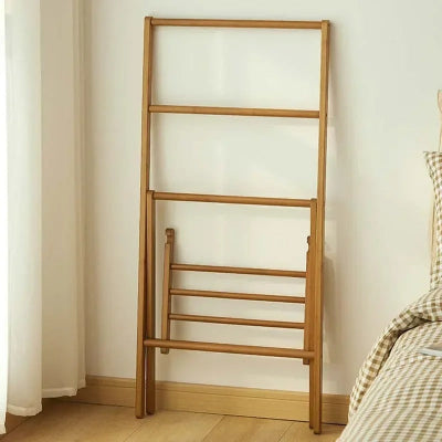 valet de chambre bois pliable range contre mur gain place