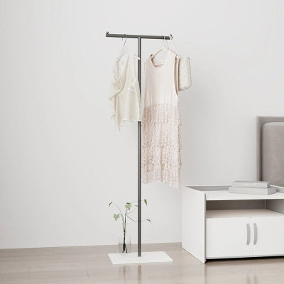 valet de chambre minimaliste forme T base pierre